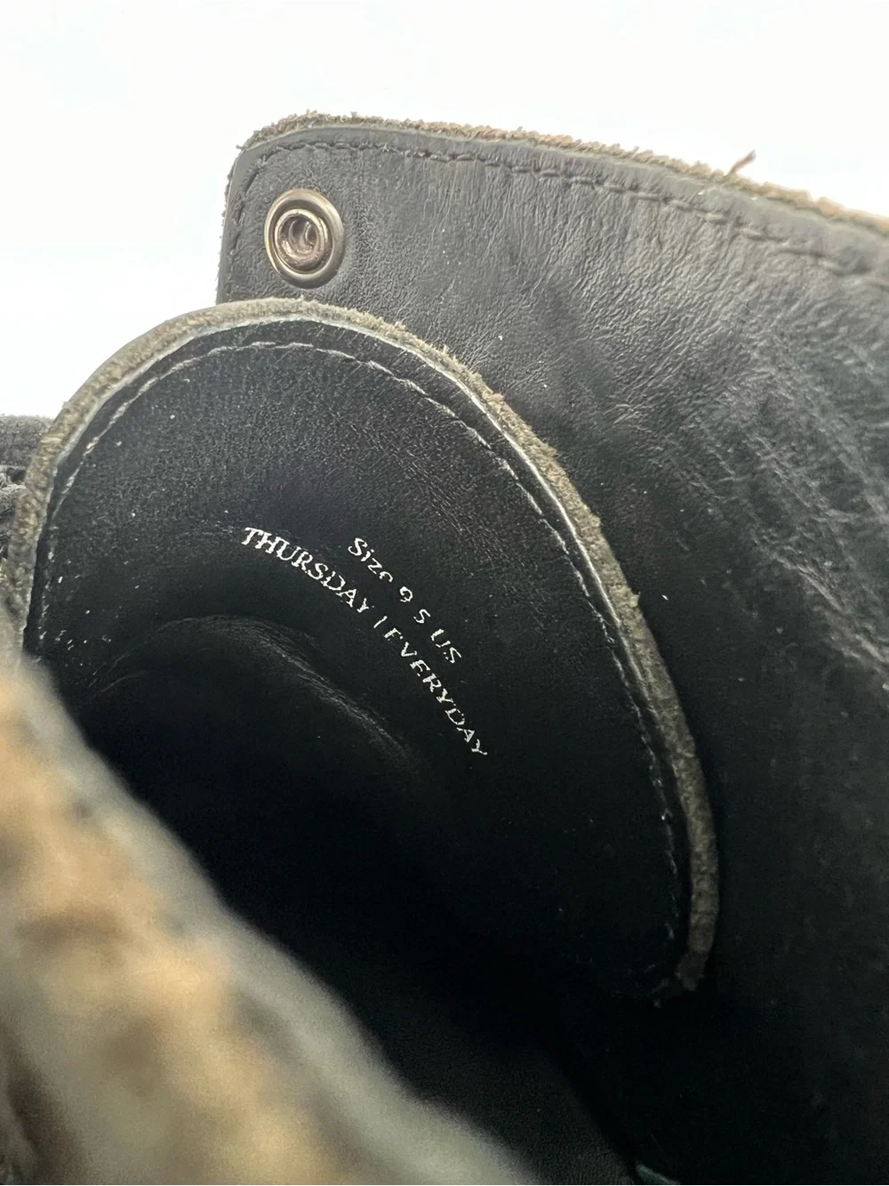 Thursday Boot Co Men’s Black Leather The Captain Lace Up Chukka Boots 9.5